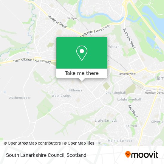 South Lanarkshire Council map