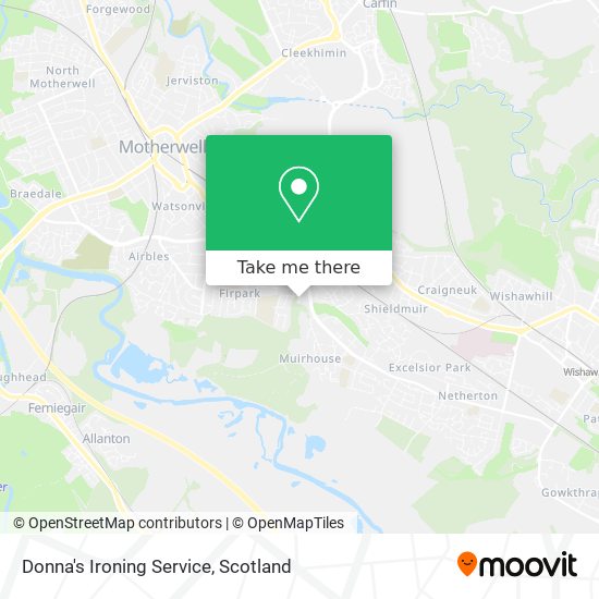 Donna's Ironing Service map