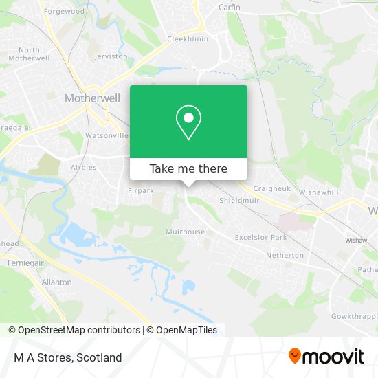 M A Stores map