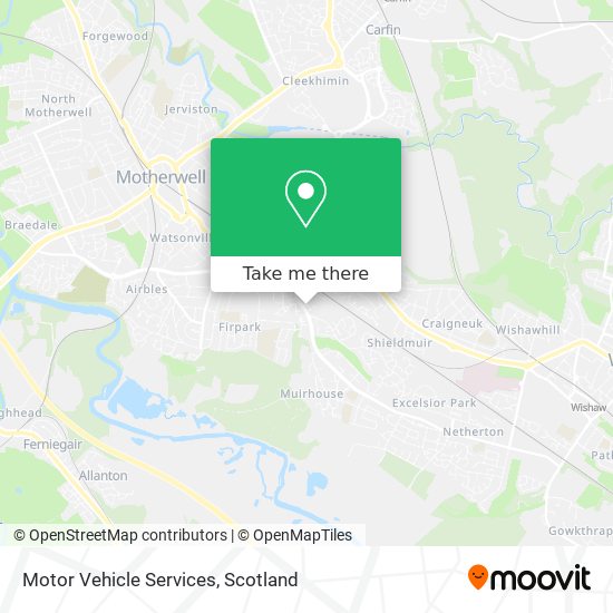 Motor Vehicle Services map
