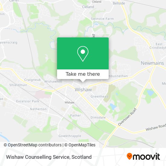 Wishaw Counselling Service map