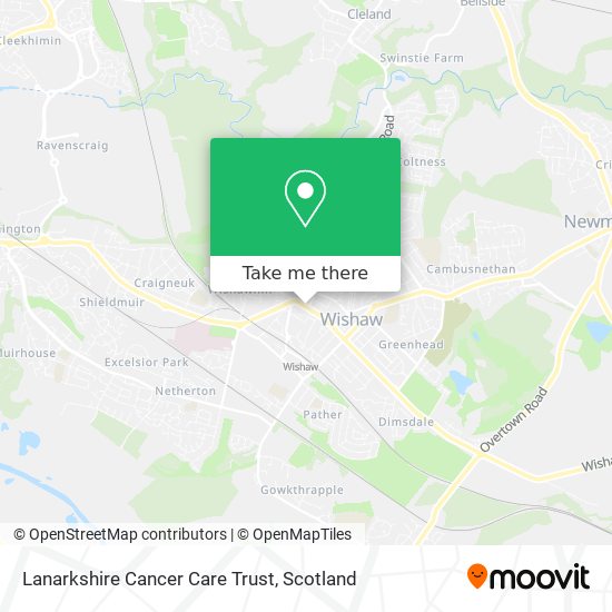 Lanarkshire Cancer Care Trust map