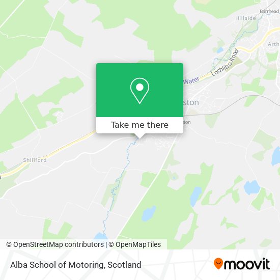 Alba School of Motoring map