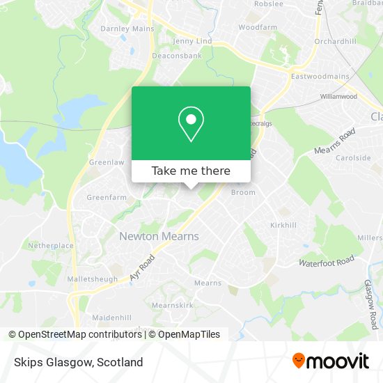Skips Glasgow map