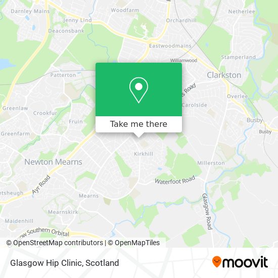 Glasgow Hip Clinic map