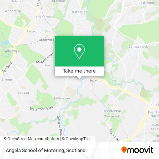 Angela School of Motoring map