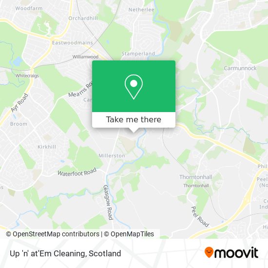 Up 'n' at'Em Cleaning map