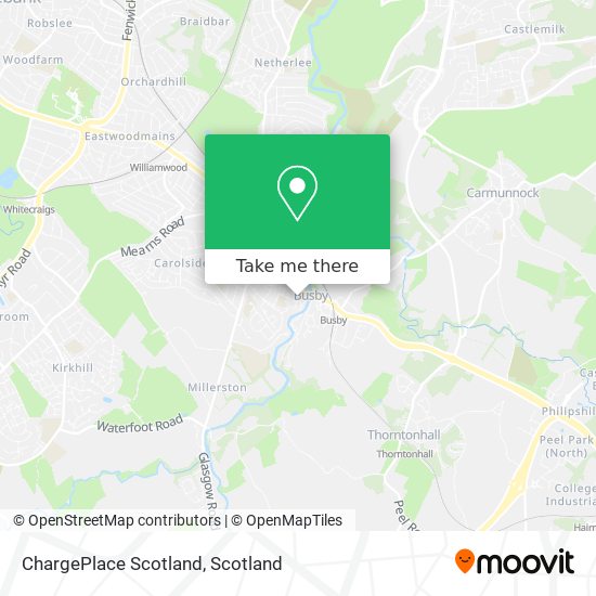 ChargePlace Scotland map