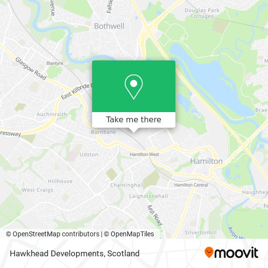 Hawkhead Developments map