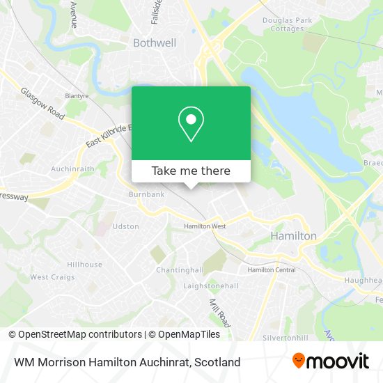 WM Morrison Hamilton Auchinrat map