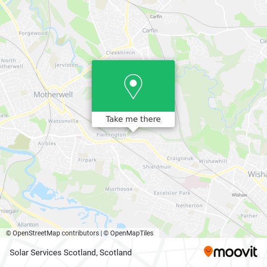 Solar Services Scotland map