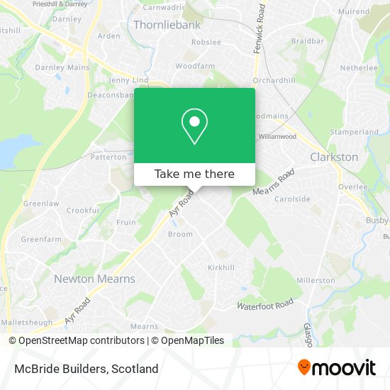 McBride Builders map