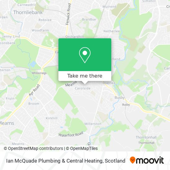 Ian McQuade Plumbing & Central Heating map