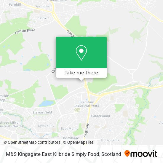 M&S Kingsgate East Kilbride Simply Food map