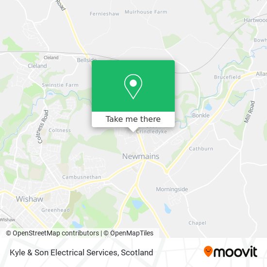 Kyle & Son Electrical Services map