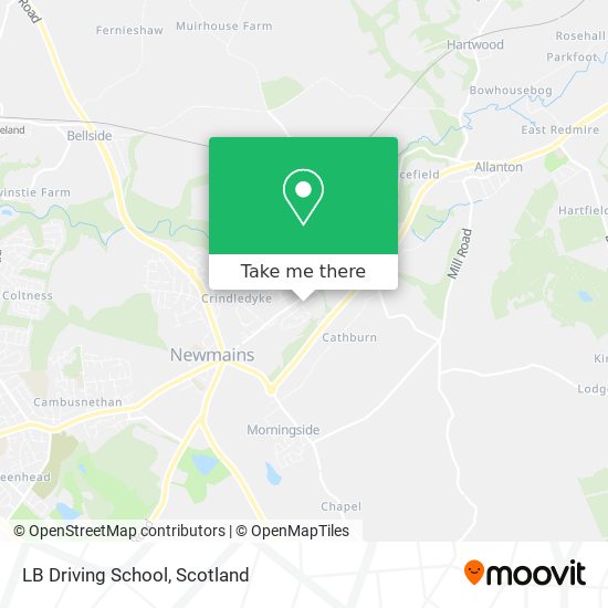 LB Driving School map