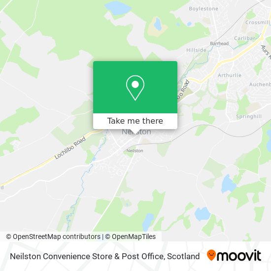 Neilston Convenience Store & Post Office map