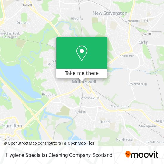 Hygiene Specialist Cleaning Company map