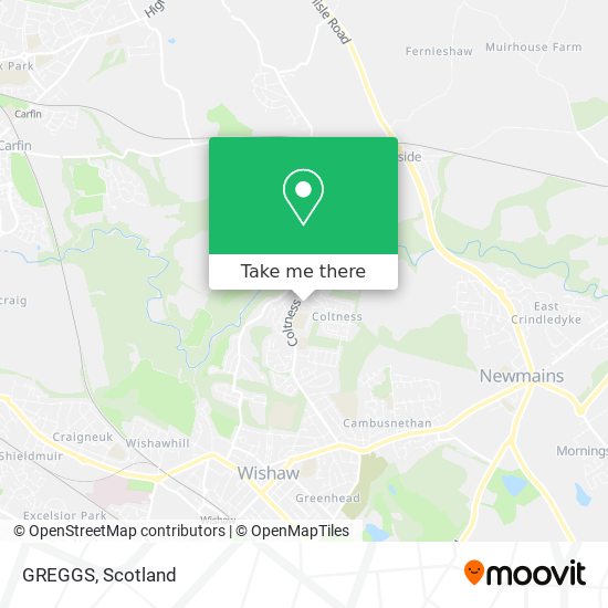 GREGGS map