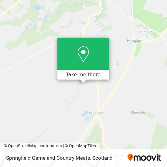 Springfield Game and Country Meats map