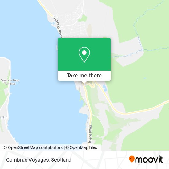 Cumbrae Voyages map