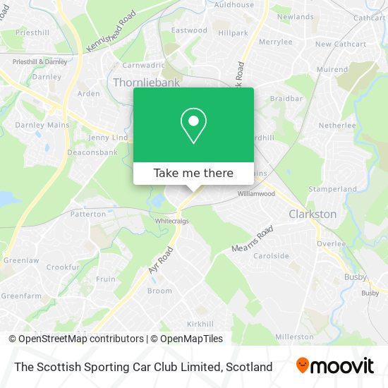 The Scottish Sporting Car Club Limited map
