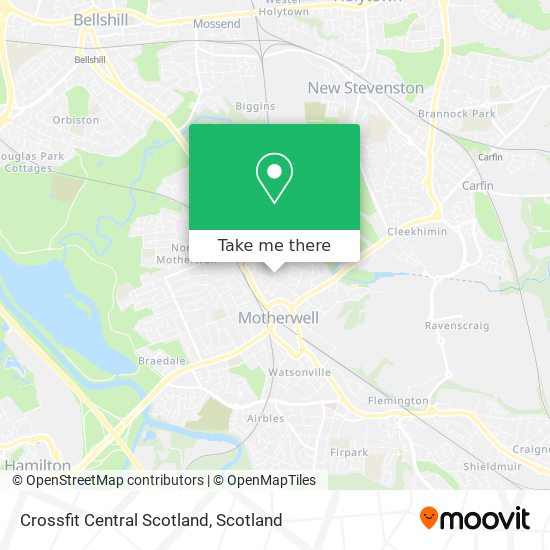Crossfit Central Scotland map