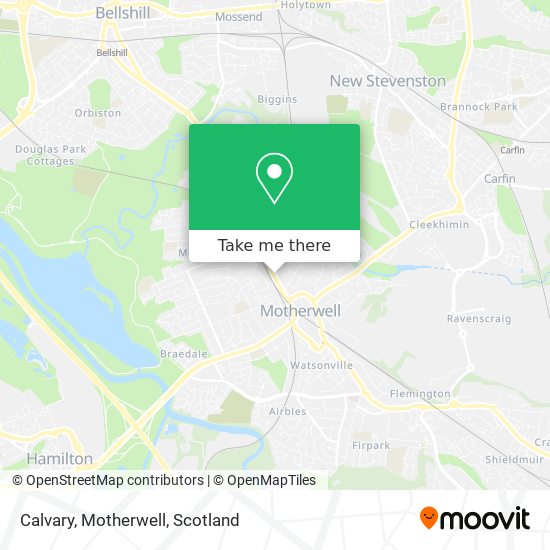 Calvary, Motherwell map