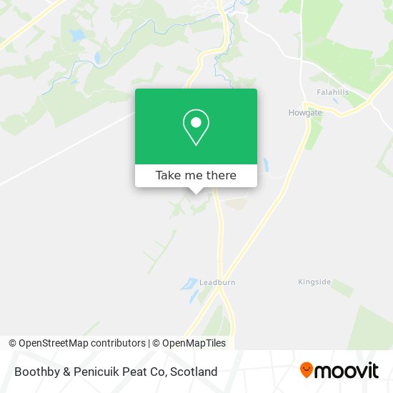 Boothby & Penicuik Peat Co map