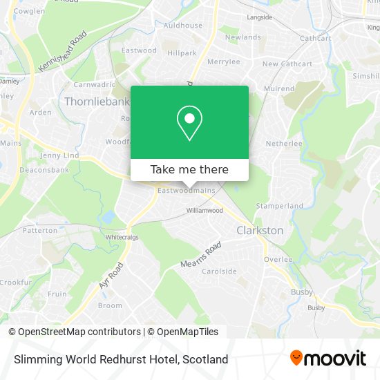 Slimming World Redhurst Hotel map