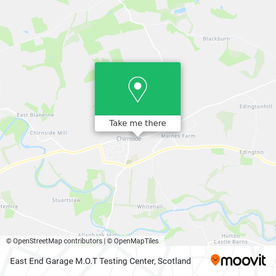 East End Garage M.O.T Testing Center map