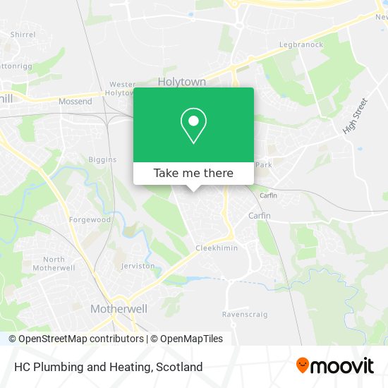 HC Plumbing and Heating map