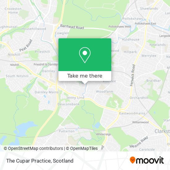 The Cupar Practice map