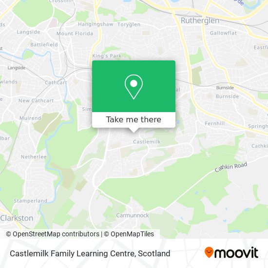 Castlemilk Family Learning Centre map