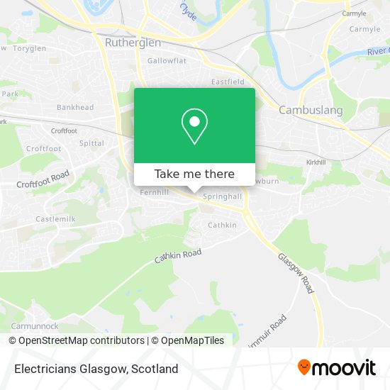 Electricians Glasgow map