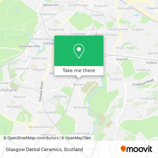 Glasgow Dental Ceramics map