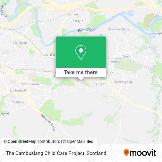 The Cambuslang Child Care Project map