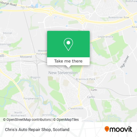 Chris's Auto Repair Shop map
