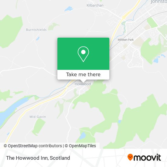 The Howwood Inn map