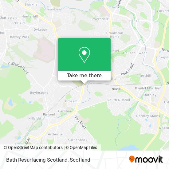 Bath Resurfacing Scotland map
