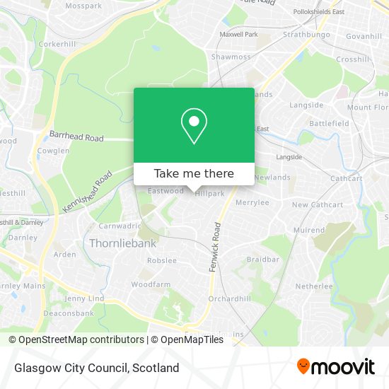 Glasgow City Council map