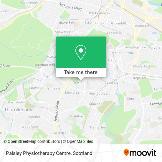 Paisley Physiotherapy Centre map