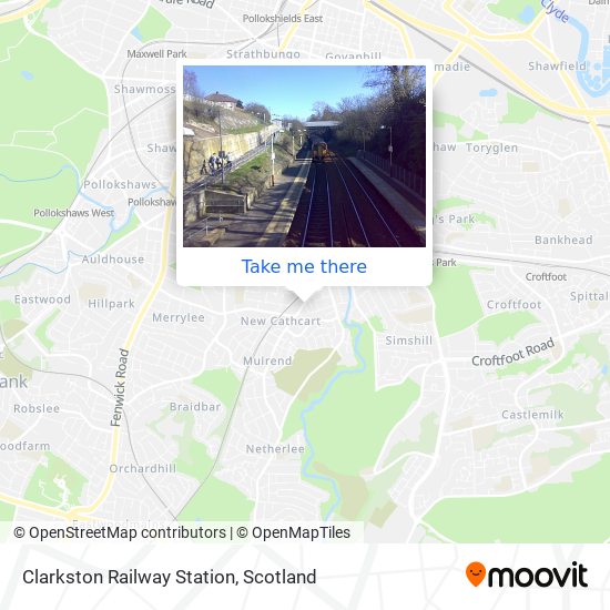 Clarkston Railway Station map
