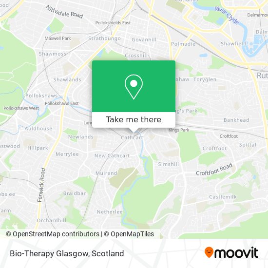 Bio-Therapy Glasgow map