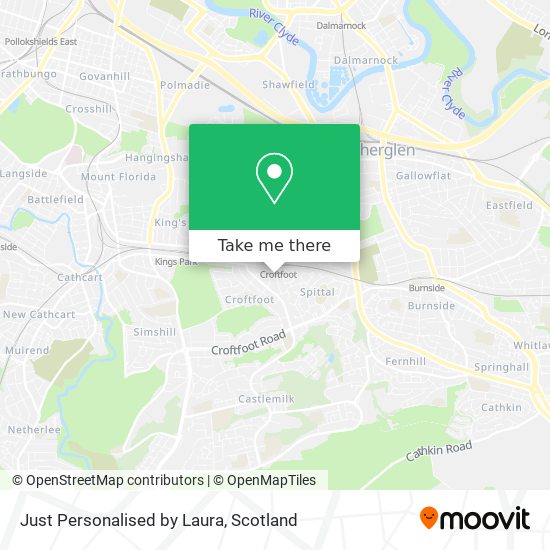 Just Personalised by Laura map