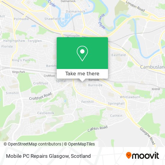 Mobile PC Repairs Glasgow map