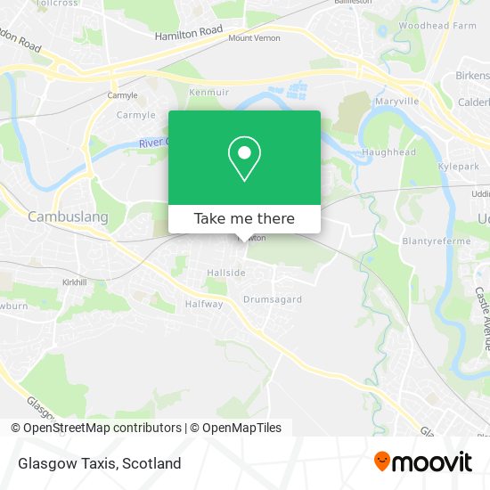 Glasgow Taxis map