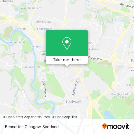 Bennetts - Glasgow map