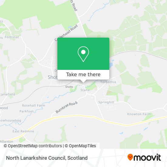 North Lanarkshire Council map