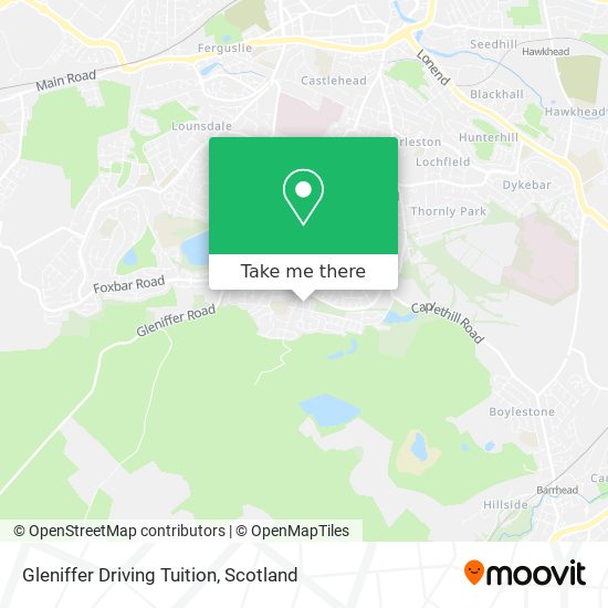 Gleniffer Driving Tuition map